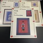 Jo Sonja's Folk Art Collection Choice Of 3 Vintage 1985 Counted Cross Stitch Charts See Pictures and Variations*