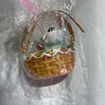 Hallmark Choice Of Bashful Bunny, Charming Chick, or Lovely Lamb  Vintage 2001 Easter Basket Ornaments See Description