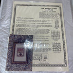 Threads Though Time The Basket and Bird Sampler By Nancy Sturgeon Counted Cross Stitch Kit Gauze and DMC Floss