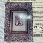Threads Though Time The Basket and Bird Sampler By Nancy Sturgeon Counted Cross Stitch Kit Gauze and DMC Floss