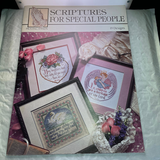 Praying Hands Scriptures For Special People Vintage 1996 Counted Cross Stitch Chart