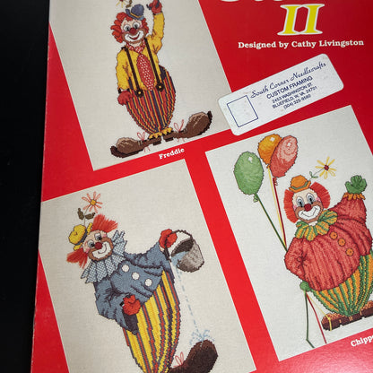 Just Cross Stitch Clowns I and II Cathy Livingston Set Of 2 Counted Cross Stitch Charts