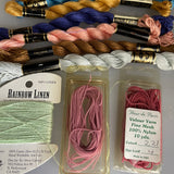 Bargain Mixed Lot of Thread Rainbow Gallery Rainbow Linen, DMC, and Velour Yarn See Pictures and Description*