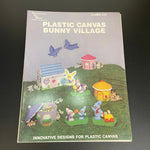 Needle Ala Mode Bunny Village Leaflet 131 Vintage 1989 Plastic Canvas Pattern Book