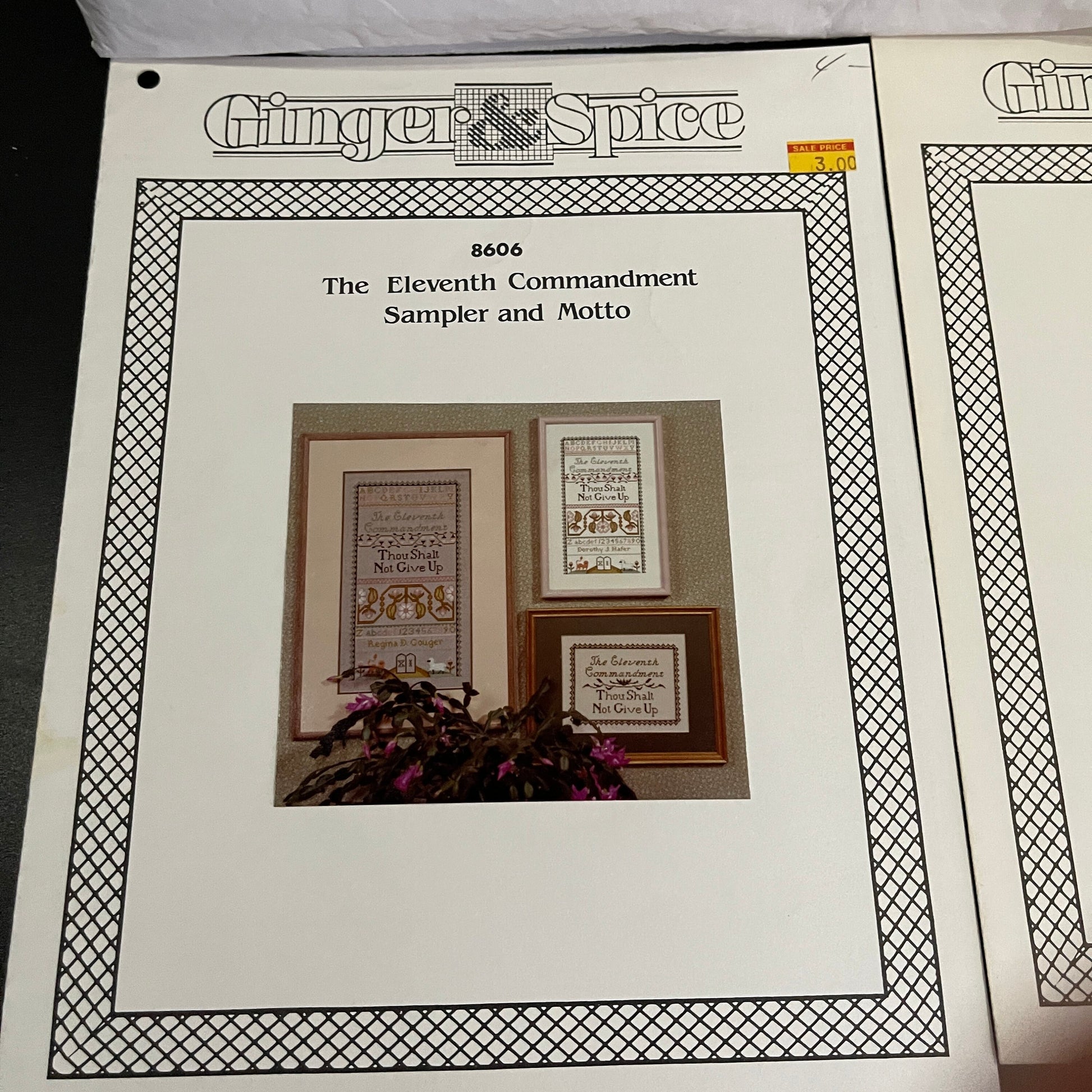 Ginger & Spice Choice Of 3 Vintage Counted Cross Stitch Charts See Pictures Descriptions and Variations