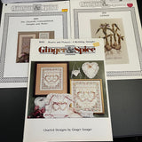 Ginger & Spice Choice Of 3 Vintage Counted Cross Stitch Charts See Pictures Descriptions and Variations