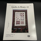 Canterbury Designs Quilts-A-Plenty # 1 Leaflet 50 Vintage 1997 Counted Cross Stitch Chart
