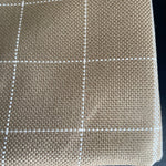 Wichelt Imports 18 Count Kitchen Cloth Brown/White Plaid 60 by 42 Inches Discontinued Needle Craft Fabric