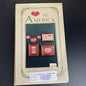 Heart of America Stitching Sachet Two Vintage Counted Cross Stitch Chart