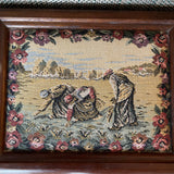Wonderful Women working in the fields tapestry vintage wooden jewelry box