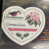 The Victoria Sampler Hearts of America Connecticut Counted Cross Stitch Chart