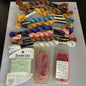 Bargain Mixed Lot of Thread Rainbow Gallery Rainbow Linen, DMC, and Velour Yarn See Pictures and Description*