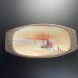 Sumptuous Sailboats Nippon Porcelain Vintage Collectible Trinket Dish See Pictures*