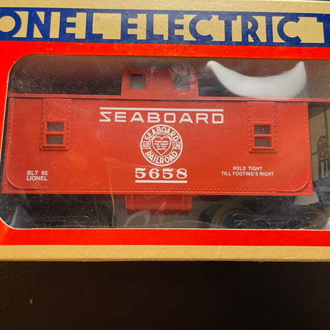 Lionel Electric Trains Seaboard 5658 Red Caboose Vintage 1991 Collectible Toy