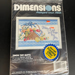 Dimensions These Thy Gifts 6605 Vintage 1991 Stamped Cross Stitch Kit 7 by 5  inches