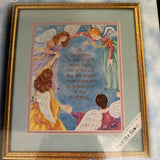 Expressions by Bucilla Daughter 42504 Vintage 1999 Counted Cross Stitch on Painted Fabric Project