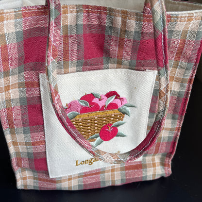 Longaberger Basket of Apples Tote Bag