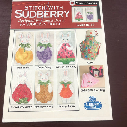 Sudberry House Stitch with Sudberry Yummy Bunnies Designed by Laura Boyle Counted Cross Stitch Design Book*