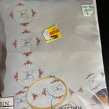Tobin Butterfly One pair of Pillowcases Stamped for Embroidery Style 232004