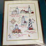 Needle Treasures Historic Lighthouses Counted Cross Stitch Kit14 by 18 inches 14 Count Off White AIDA