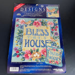 Designs for the Needle Bless This House 5928 Leisure Arts Needlepoint Canvas 14 by 14 inches