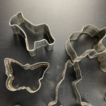 Cookie Cutters Miniature Set of 10 Vintage Collectible Bakeware See Pictures for shapes