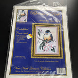Near North Treasures Collection Blooms of Pink Vintage 2002 Embellished Cross Stitch Kit*