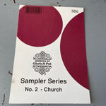 Gloria & Pat Sampler Series No. 2 - Church Vintage 1991 Counted cross stitch pattern*