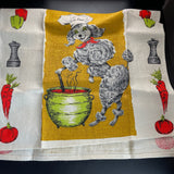 Parisian Prints All Linen Poodle Hand Towel Nothing Dries Like Linen!