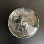 Paperweight Harmony Club Bermuda Clear Glass Round Vintage Collectible Desk Accessory