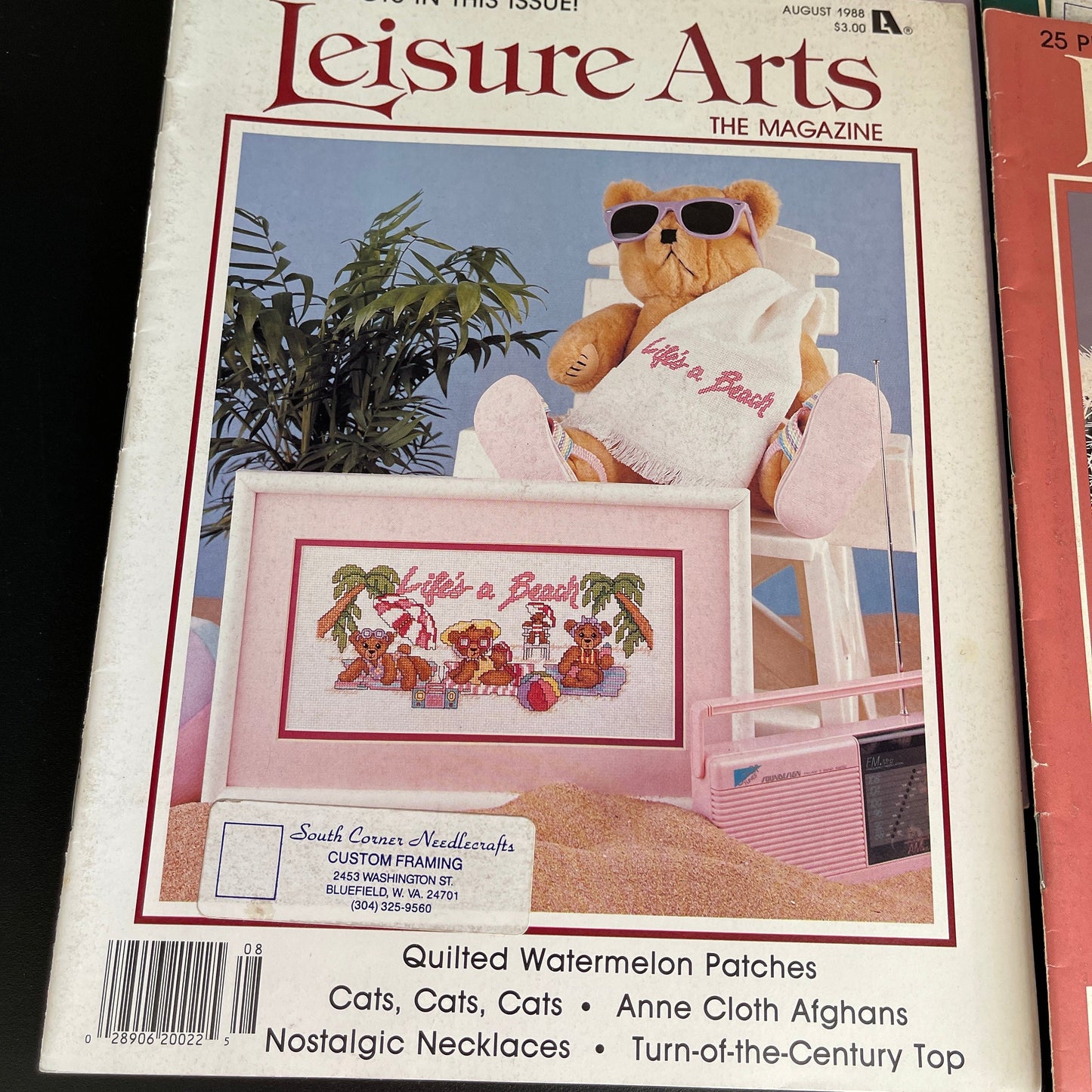 Leisure Arts the magazine 6 issues vintage 1987-1988 cross stitch charts see pictures and description*