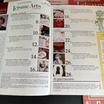 Leisure Arts the magazine lot of 5 vintage cross stitch charts see pictures and description*