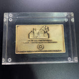 Old Slater Hill First Cotton Mill In America Rotary Club Pawtucket, Rhode Island Miniature Plaque Cast In Acrylic Commemorative Keepsake