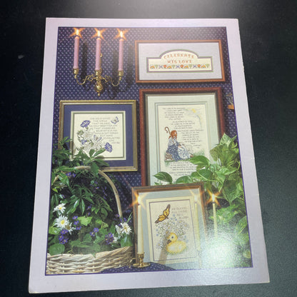 Stoney Creek Collection Celebrate His Love Book 30 vintage 1986 counted cross stitch chart