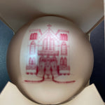 Bellefonte Victorian Christmas St. Johns Catholic Church dated 1993 vintage glass ball ornament