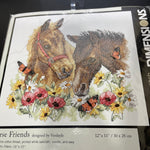 Dimensions Horse Friends 3230 2007 stamped cross stitch kit 12 by 11 inches