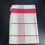 Wichelt Imports Off White Stitch-able Hand Towels Choice of red or Blue Accents see pictures and variations