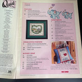 Cross Stitch Quick & Easy Mixed Lot of 4 Vintage Chart magazines See Pictures and Description*