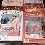 Leisure Arts the magazine lot of 5 vintage cross stitch charts see pictures and description*