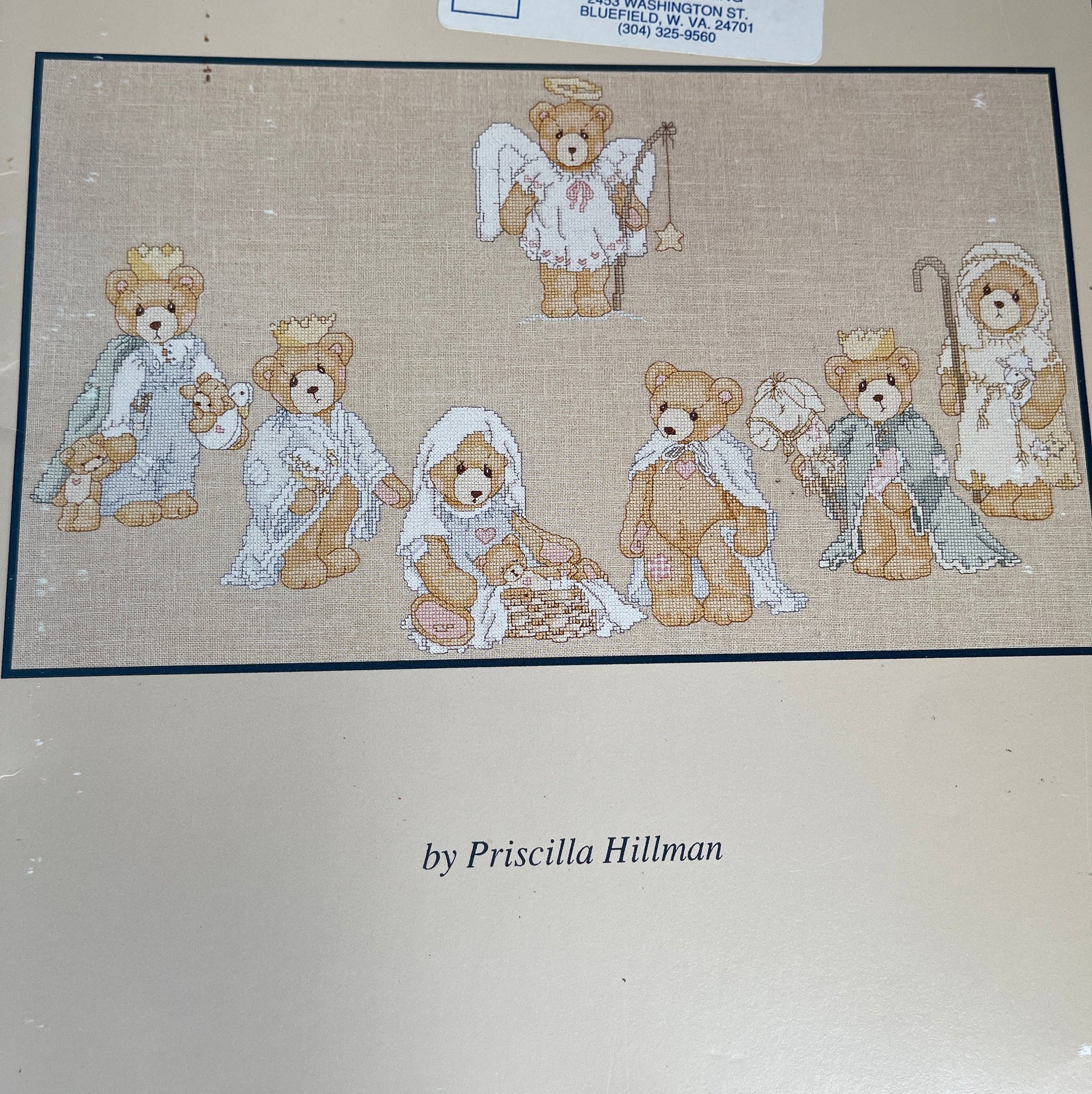 Gloria & Pat Cherished Teddies Nativity vintage 1992 cross stitch chart