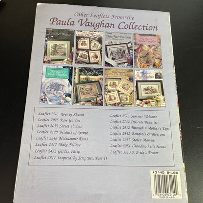 Leisure Arts choice Paula Vaughn vintage counted cross stitch charts see pictures and variations*