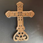 Beautiful Ornate cast iron Cross vintage collectible decorative wall hanging