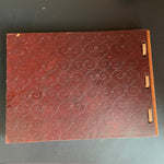 Magnificent Michael Rogers Press hand crafted detailed thick leather bound album see pictures*