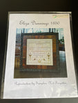 Samplers Not Forgotten Eliza Dunnings 1850 counted cross stitch chart