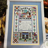 Leisure Arts Cozy Kitchen Memories Leaflet 3312 vintage 2002 cross stitch chart
