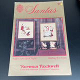 Gloria & Pat Santas by Norman Rockwell vintage cross stitch chart