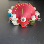 Awesome Asian inspired Tomato shaped set of 2 pin cushions
