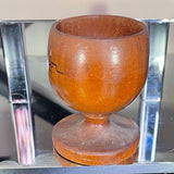El Salvador Wooden Egg Cup Vintage Souvenir Kitchen Collectible