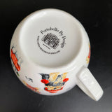 Portfolio by Design Let it Snow Puppy Bone China Designed in England vintage large cocoa/soup mug