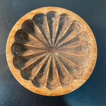 Digsmed Denmark carved wooden coaster set of 2 vintage serve ware
